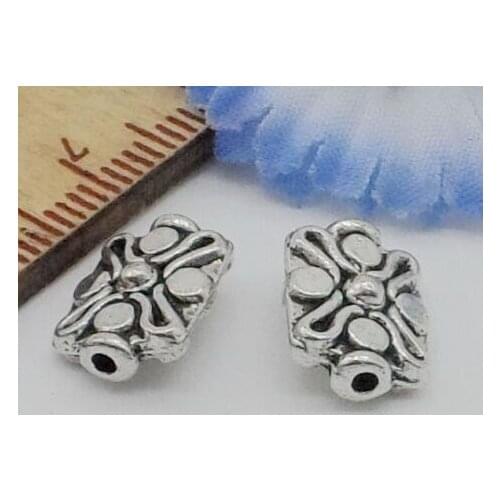 Free Ship 200Pcs Tibetan Silver Spacers Beads For Jewelry Making 9x12mm