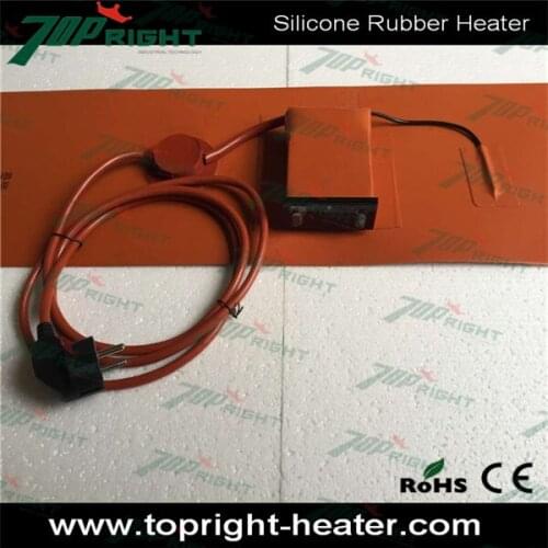 Standared size 200x860mm Electric Flexible customized silicone rubber oil drum heater with digital thermostat and waterproof