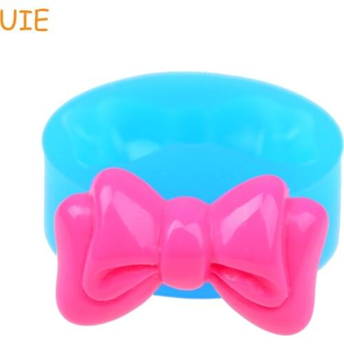 FYL146U 32mm 3D Bow / Ribbon Silicone Mold - Bowknot Mold Fondant, Cake Decoration, Cabochon Candy, Jewelry Making, Resin, Icing