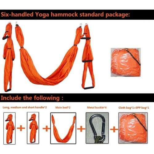 Yoga Hammock Anti-gravity Swing Parachute Fabric Bodybuilding Workout High Strength Traction Gym Aerial Yoga Fitness Hammocks