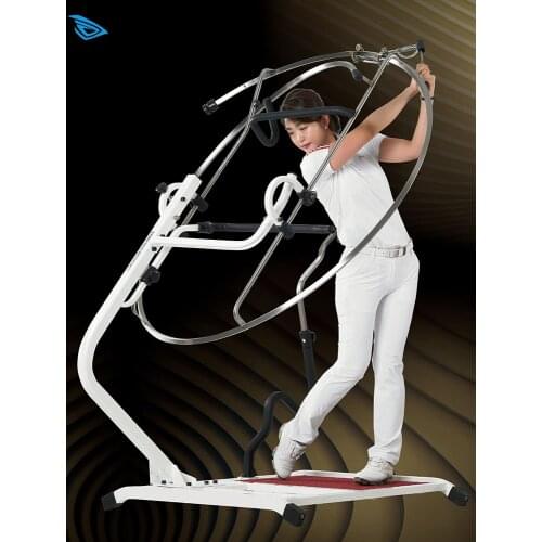 Golf Indoor Swing Teaching Practice Trainer Circle Plane Swing Strength Twist Posture Correction Putter Training Aid