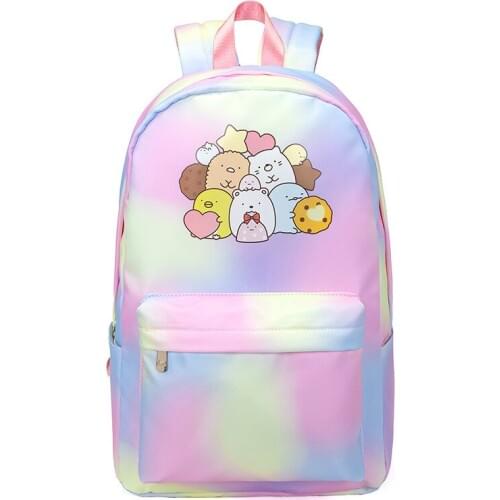 Cute Cartoon Sumikkogurashi School Backpack Fashion Casual Travel Camp Roomy Girl Shoulders Bags