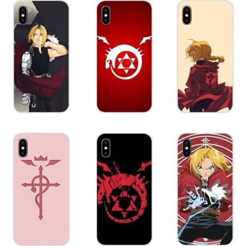 For Samsung Galaxy J1 J2 J3 J4 J5 J6 J7 J8 Plus 2018 Prime 2015 2016 2017 Transparent Soft Cases Cover Fullmetal Alchemist Anime