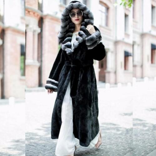 Черные шубы QGREALFUR China At AliExpress