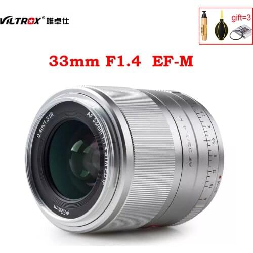 Viltrox AF 33mm f1.4 EF-M STM Auto focus Prime Lens APS-C For Canon EOS M-mount Mirrorless Camera EOS M M5 M6 Mark II M200 M50
