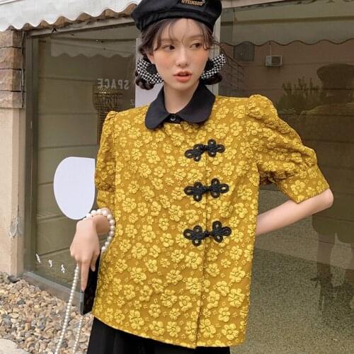 Блузки с цветами Whisperyyy China At AliExpress