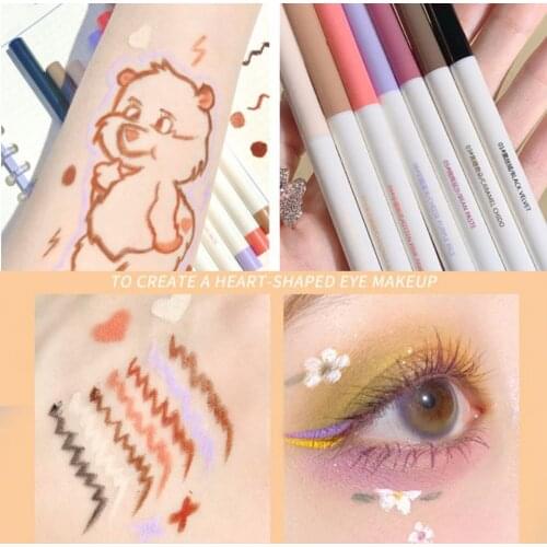 7 Colors Liquid Eyeliner Pen Color Waterproof Sweat-proof Fine Eyeliner Natural Quick dry Anti-oil Eye Liner Makeup