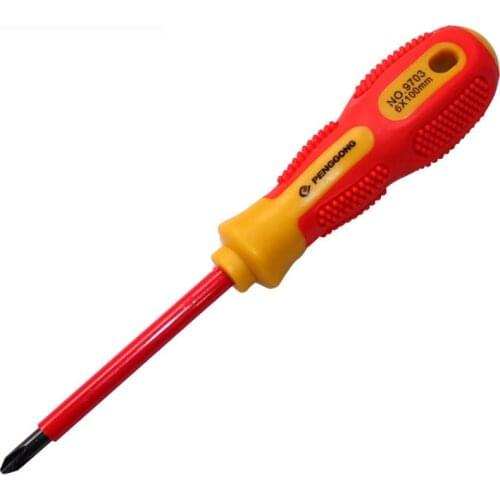 1pcs 3mm 5mm 6mm Insulated Phillips Slotted Screwdriver Electrician Screwdrivers Repair Tool Flat Cross Screw Driver Hand Tool