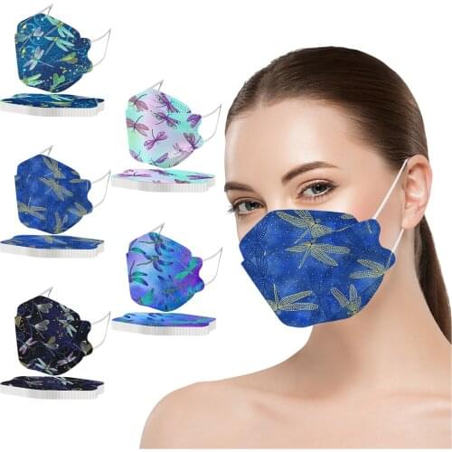 10pc Fashion Animals Face Mask For Women Protection 4d Mouth Mask Breathable Pm2.5 Filter Mask Facemask Decoration