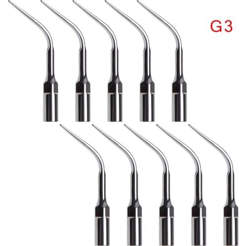10 Pcs Dental Ultrasonic Scaler Scaling Tip G3 For Woodpecker EMS Handpiece