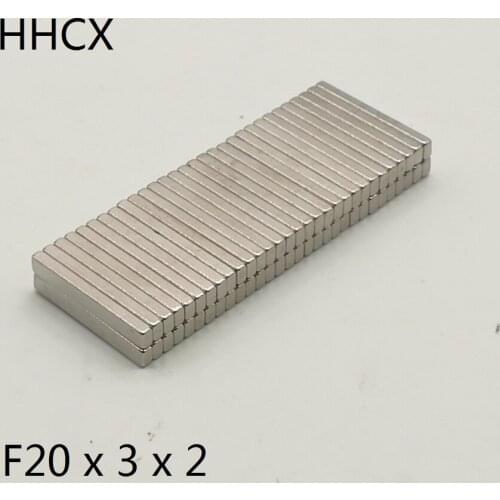1500PCS/LOT Magnet 20*3*2 N35 NdFeB Block Magnet 20x3x2 Magnets 20 x 3 x 2 for Motor