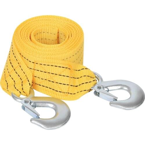 4M Car Tow Rope Tow Cable Strap Pull Rope Strap Hooks Van Road Recovery Rescue Tool for VW Toyota BMW Suzuki Honda Hyundai Kia