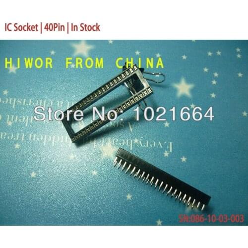 4pcs/lot) 40Pin IC Socket,Through Hole, Locking IC Block,Test Seat, Chip Base (In Stock)