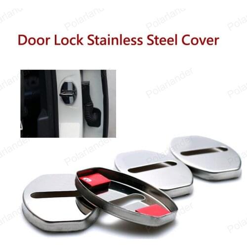 Car door lock 4PCS stainless steel lock cover FOR A/udi A4L, A3, A5, A1, Q3 Q5 Q7, new A6L