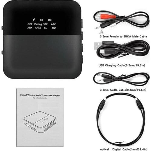 Wireless Receiver Wireless Adapter Music for TV Car RCA Wireless 5.0 Audio Receiver Home Music Streaming Sound