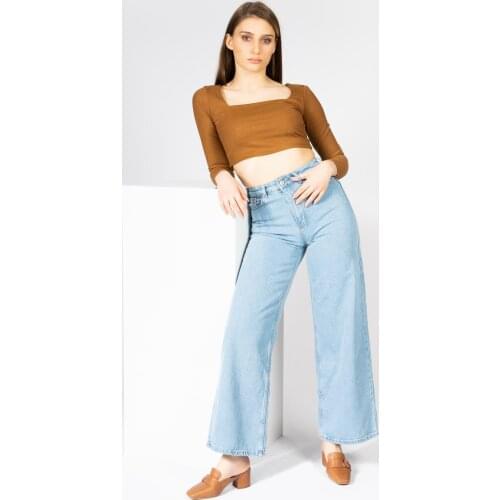 CZ London Women 'S Leather Stubby Toe Slippers Front Buckled High-Heeled Slippers