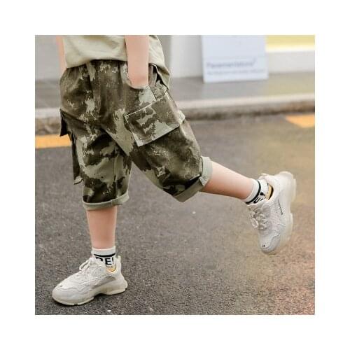 Childrens Clothing Baby Boys Camouflage Shorts 2020 Summer New Big Boys Fashion Print Shirt Pants Kids Boys Casual Shorts 3-10Y