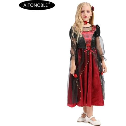 2020 Aitonoble New Costume Child Cute Girls Costume Supergir Dress Girls Dress Cosplay Halloween Costume For Kids All Saints