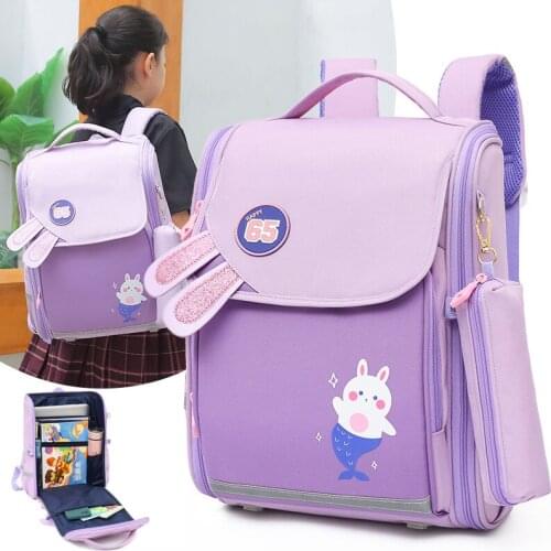 Kids School Bags For Boys Girls Primary School Orthopedic Backpack Kids Children Waterproof Schoolbag Book Bags