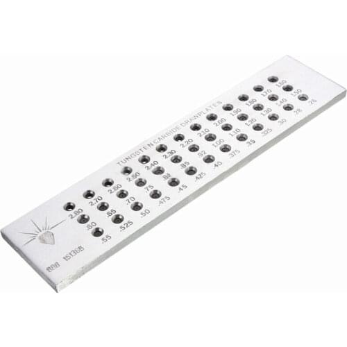 39-hole new listing square drawing board tungsten carbide wire drawing board for jewelry making 0.26-2.80mm round holes