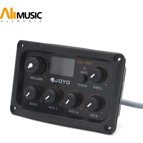 Joyo Guitar Equalizer EQ-505 5 Band EQ with Tuner for Acoustic Guitar Music Instruments