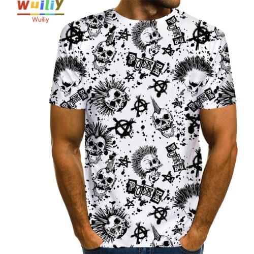 Mens Skeleton T Shirt 3D Print Skull TShirts Summer Graphic Tees Pattern Women/Men Novelty Streetwear Tops