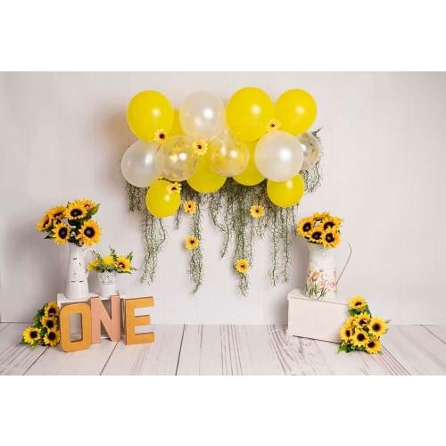 HUAYI Photography Backdrop Baby Shower Child 1st Birthday Celebrations decor Customize Photo Booth Background Studio Photocalls