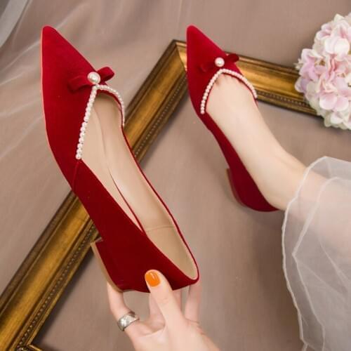 JAYCOSIN Women's Ballet Flats With Heels