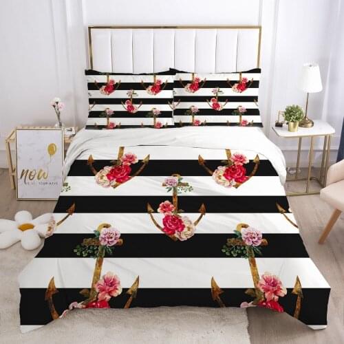 Classic Fresh Bedding set Bed Linens Qulit/Comforter Case with Zipper Duvet Cover Sets Double Queen Size 3D European Bedclothes