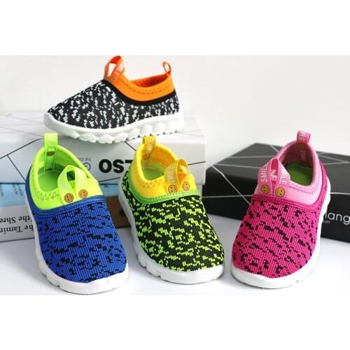 2021 Kids Leisure Shoes Fashion Toddler Infant Child Baby Girls Boys Mesh Soft Sole Sports Shoes Sneakers Anti-slip Baby Shoes