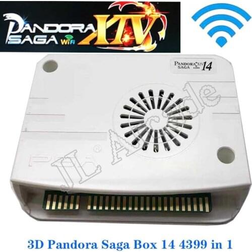 New JAMMA 4800 in 1 pandora saga box 14 arcade jamma board Cabinet game board with 3D wifi