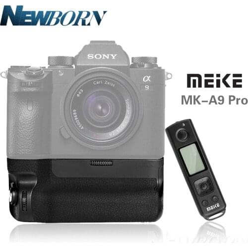 NEW Meike MK-A9 PRO Battery Grip 2.4GHz Remote Controller to Vertical-shooting Function for Sony A9 A7RIII A7III A7 III Camera