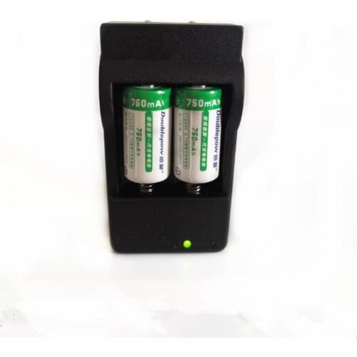 2PCS Original 3.7V 750mAh CR123A 16340 rechargeable battery lithium battery +16340 lithium battery smart charger