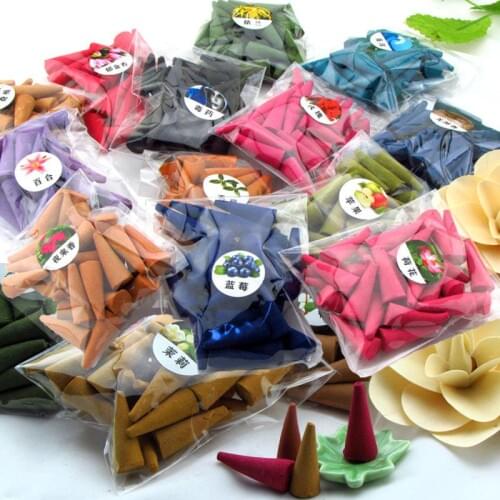 Approx 28pc/bag Aromaterapia Incense Cones Sandalwood Incense Cones Smoke 5min burning Eaglewood Tibetan Incense wierook kegels