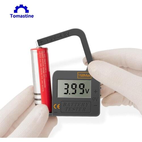 Portable LCD digital display Battery Tester Cell Battery Checker Universal Button Battery Volt Tester for AA/AAA/C/18650 Bettery