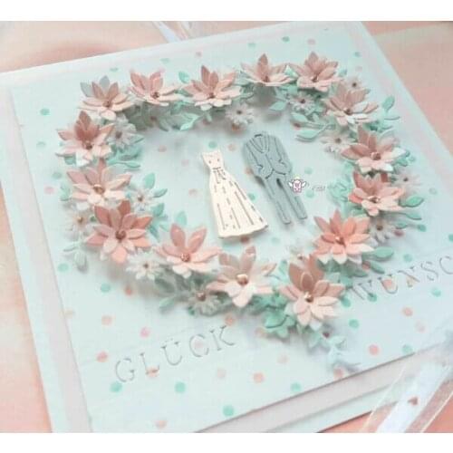 Mmao Crafts Metal Steel Cutting Dies 2021 New Dress balloon letters glass Scrapbooking Paper/photo Cards Embossing Dies