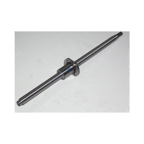 Ball screw SFK0601 L 300mm +one single nut, Screw pitch / lead 1mm ballscrews, ball nut for CNC router