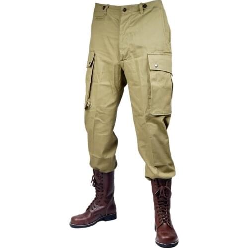 WWII WW2 US 101 Airborne Division TCU Officer PANTS Paratrooper Uniform Trousers Khaki