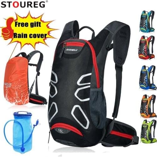 15L Ultralight Bicycle Backpack Sport Cycling Hydration Backpack Mens Hiking Riding Backpack With Rain Cover