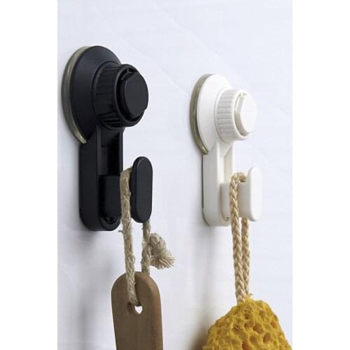 Waterproof Suction Hook Wall Mounted Punch-free Towel Hooks Multi-function Practical Clothes Storage Hanger Bathroom Accessories