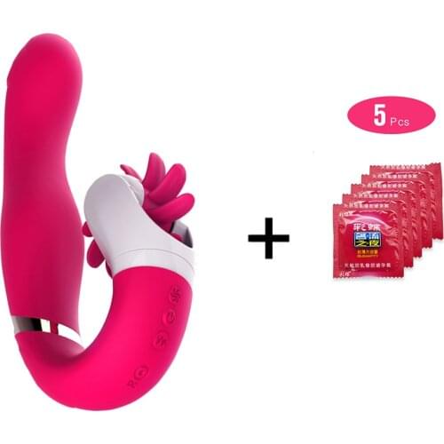 Fidget Toys Vibrators Female Clitoris Stimulator Rotation Dildo Oral Tongue Licking Wellness G Spot Massage Sex Toy for Women