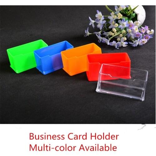 1 pc Clear Desk Shelf Box storage Display Stand Acrylic Plastic transparent Desktop Business Card Holder 10.5*4.5*4.5cm