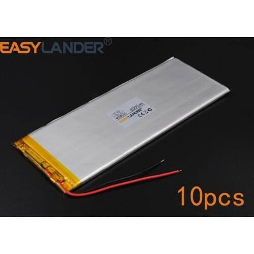 10pcs/Lot 3.7V 4000mAh 4058155 Rechargeable li Polymer Li-ion Battery For Bluetooth Notebook E-Book Power Bank Portable Consumer