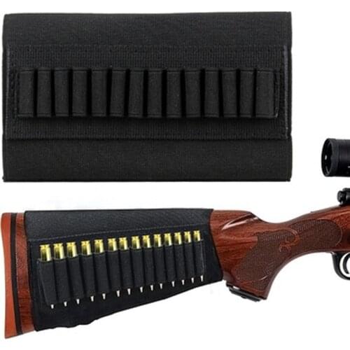 14 Round Tactical Shell Holder Airsoft Gun Bullet Ammo Bag for Outdoor Military Hunting Rifle 5.56 Bullet Cartridge Accessories