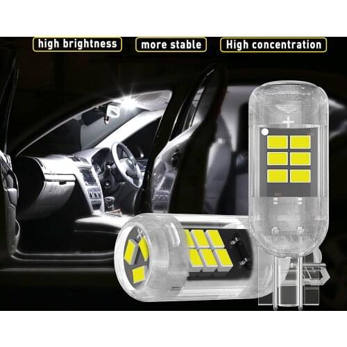 2PCS Canbus T10 W5W 2016 LED Bulbs No error Car Signal Light Auto License Plate Light Clearance Trunk Light 12V White Red Amber