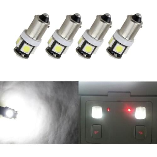 4x 5SMD 5050 BA9S 6253 64111 T11 T4W H21W H6W Led Lamp Bulbs Car External Side Turn Signals Led Lights White Red Blue Yellow