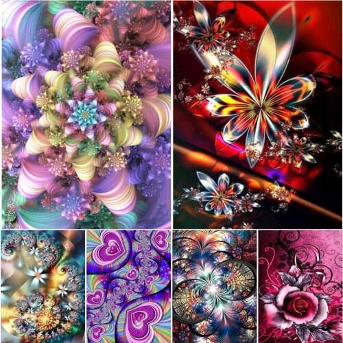 5D DIY Diamond Painting Flower Cross Stitch Kit Full Drill Embroidery Mosaic Flowers Art Picture of Rhinestones Home Decoration