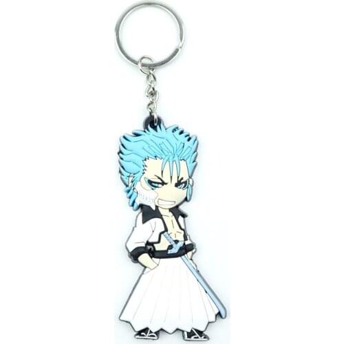 Anime BLEACH Kurosaki ichigo Keychain Key Ring PVC Key Chains Itabag Keychains Bag Car Hanging Fashion Key Accessories