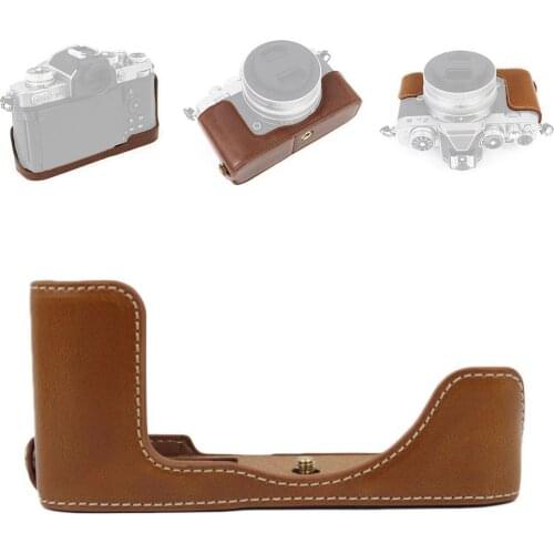 PU Leather Case Camera bag Cover For Nikon ZFC Z-FC with 16-50mm or 28mm lens Half Body Shell Battery Opening