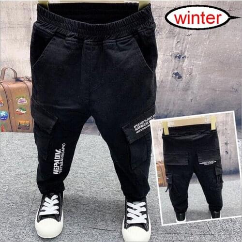 Children Jeans For Boys Thickening Warm Pants Childrens Jeans,Baby Boys Pants,Kids Jeans For Boys Kids Trousers 2-6years